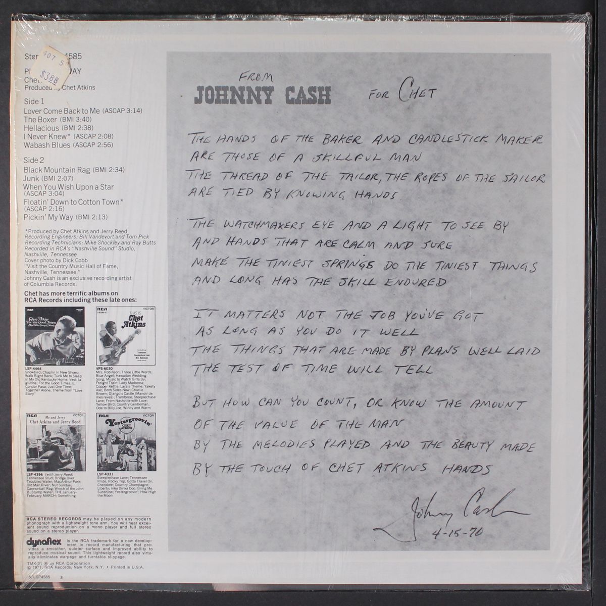 pickin' my way by CHET ATKINS