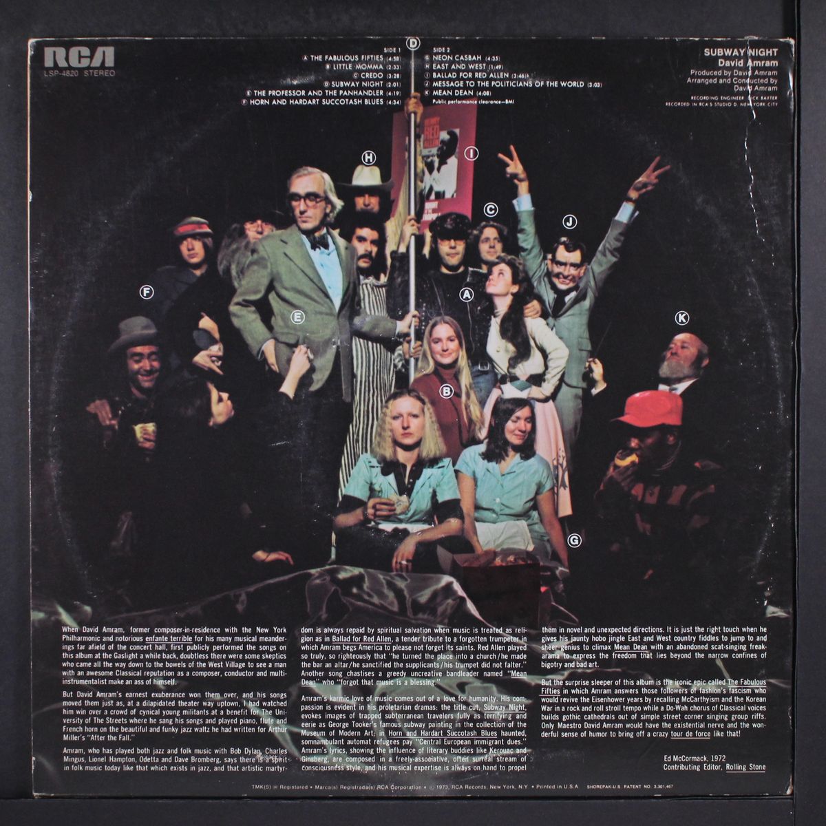 subway night by DAVID AMRAM