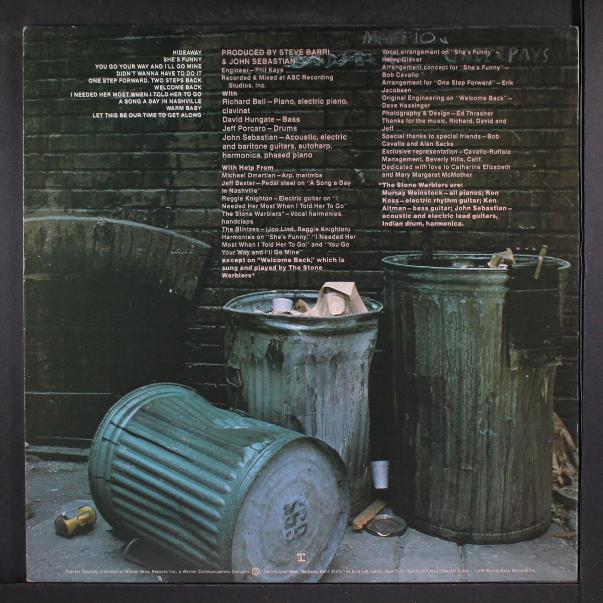 welcome back by JOHN SEBASTIAN