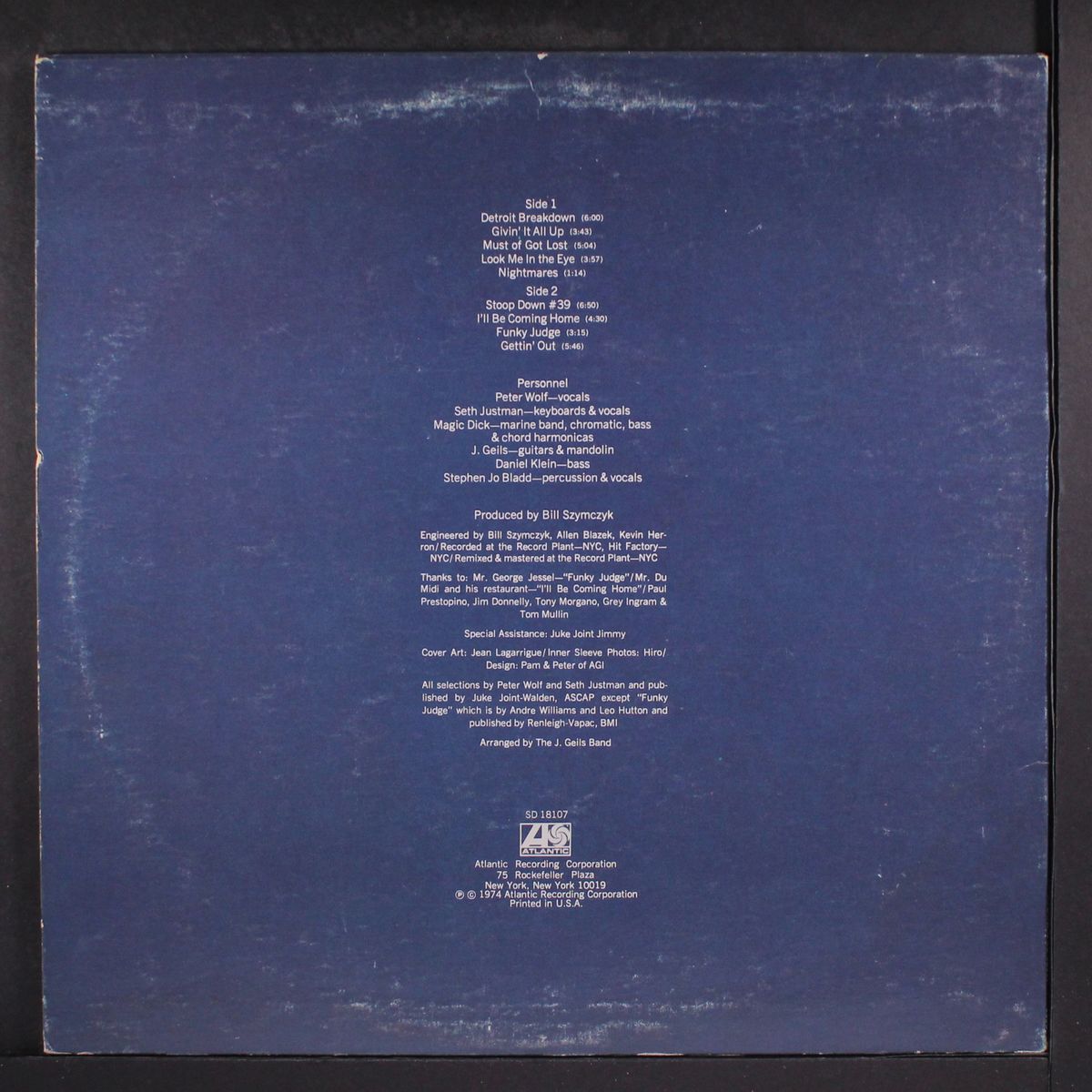 nightmares and other tales from the vinyl jungle by J GEILS BAND