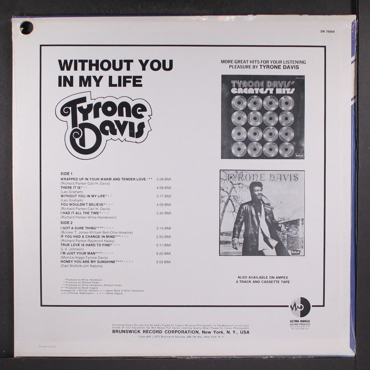 without you in my life by TYRONE DAVIS