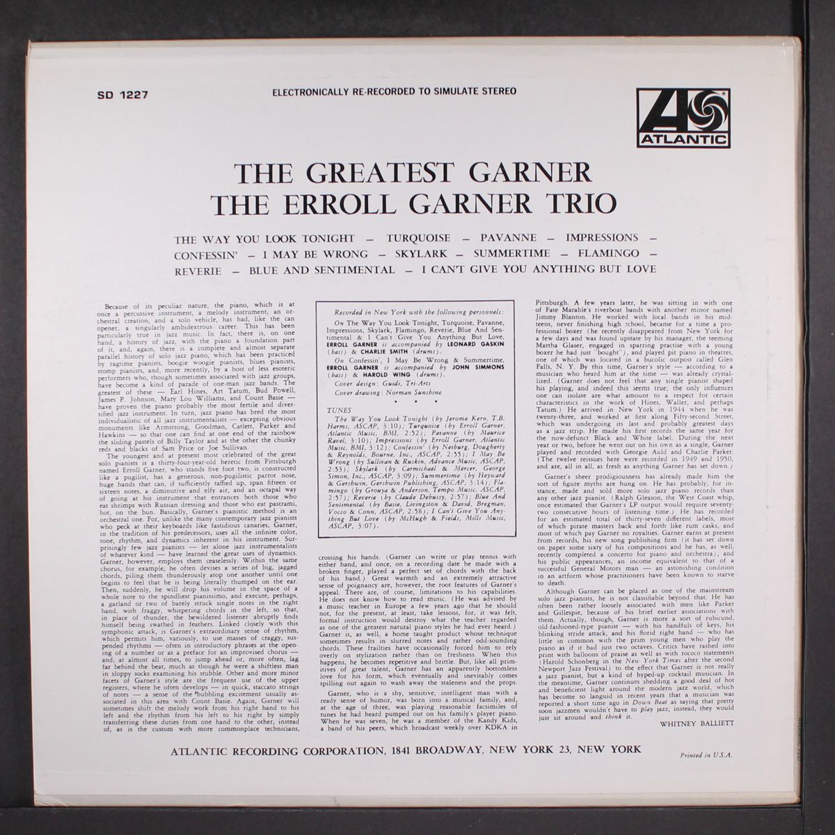 the greatest garner by ERROLL GARNER