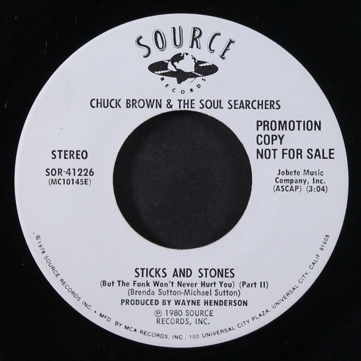 sticks and stones / part 2 by CHUCK BROWN & SOUL SEARCHERS