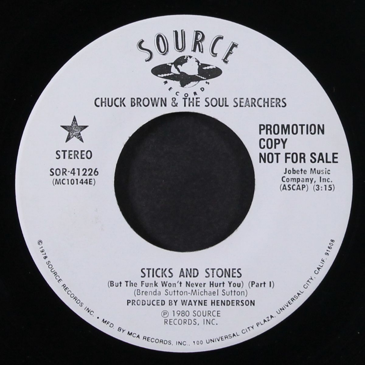 sticks and stones / part 2 by CHUCK BROWN & SOUL SEARCHERS