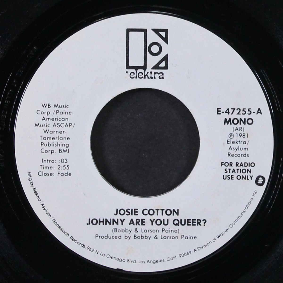johnny are you queer by JOSIE COTTON