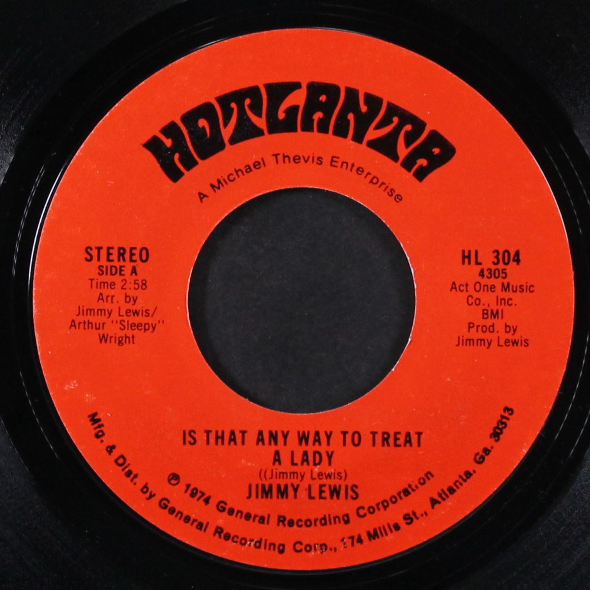 is that any way to treat a lady / there ain't no man that can't be caught by JIMMY LEWIS