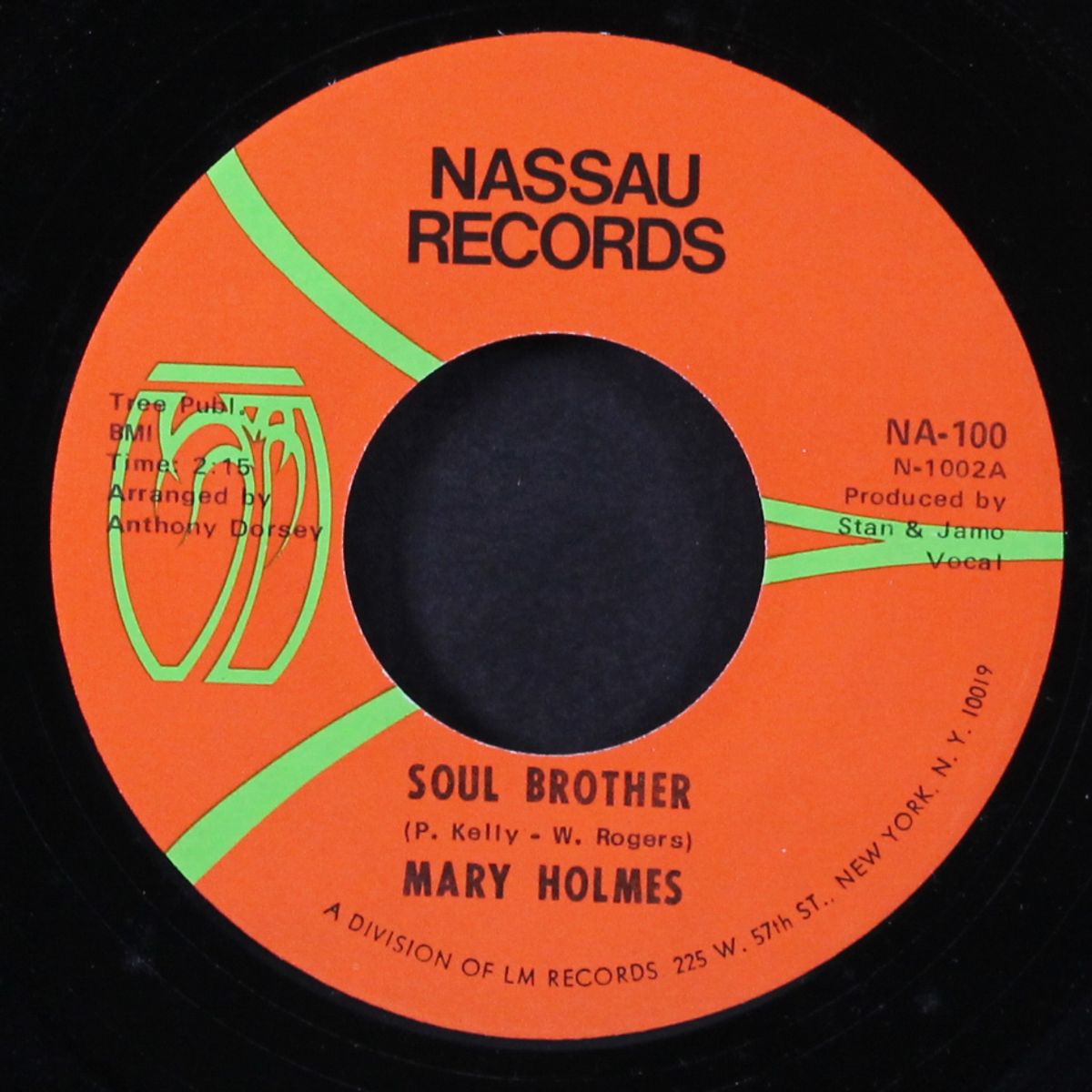 soul brother / after i shed a tear by MARY HOLMES