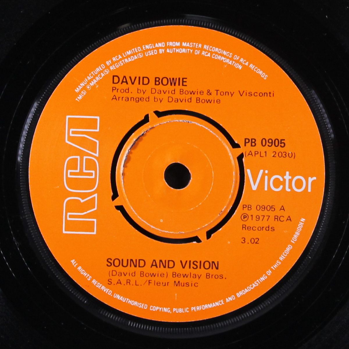 sound and vision / a new career in a new town by DAVID BOWIE