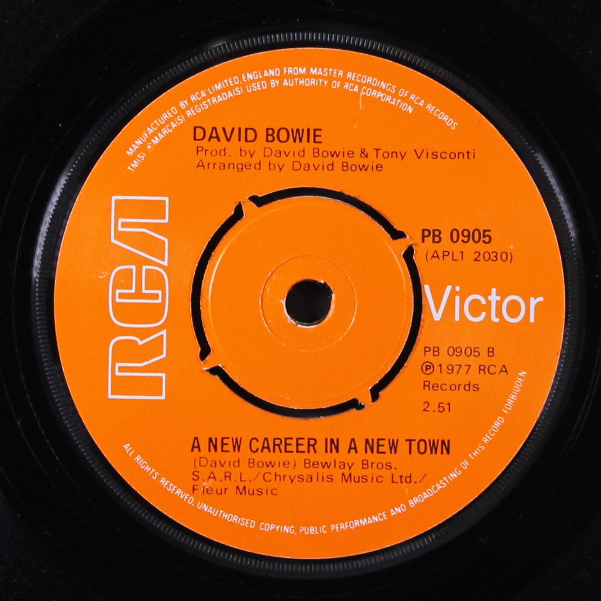 sound and vision / a new career in a new town by DAVID BOWIE