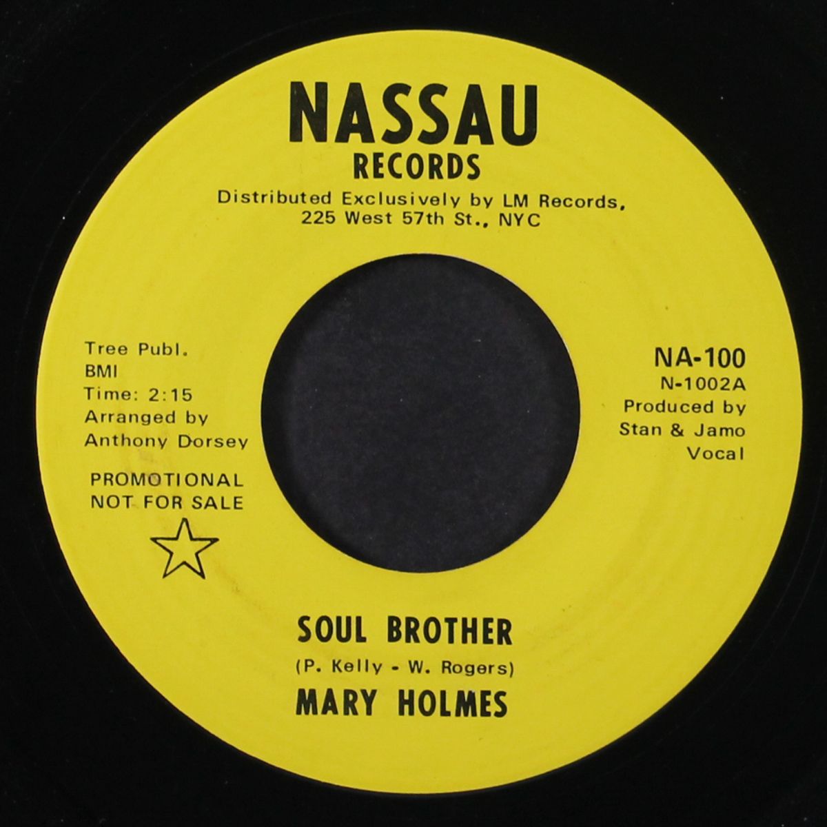 soul brother / after i shed a tear by MARY HOLMES
