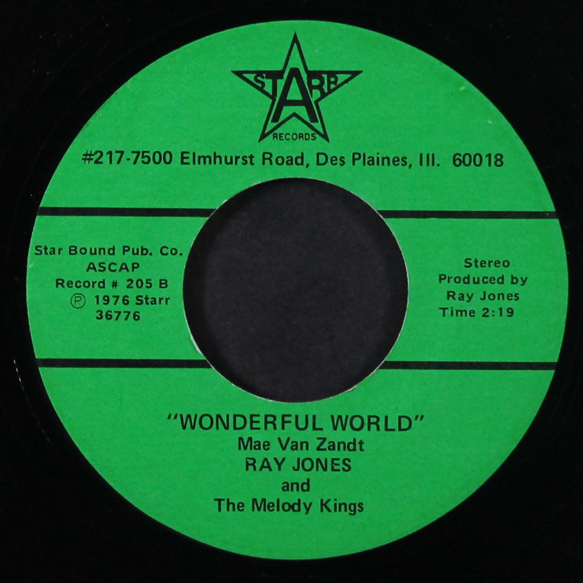 wake up america / wonderful world by RAY JONES & MELODY KINGS