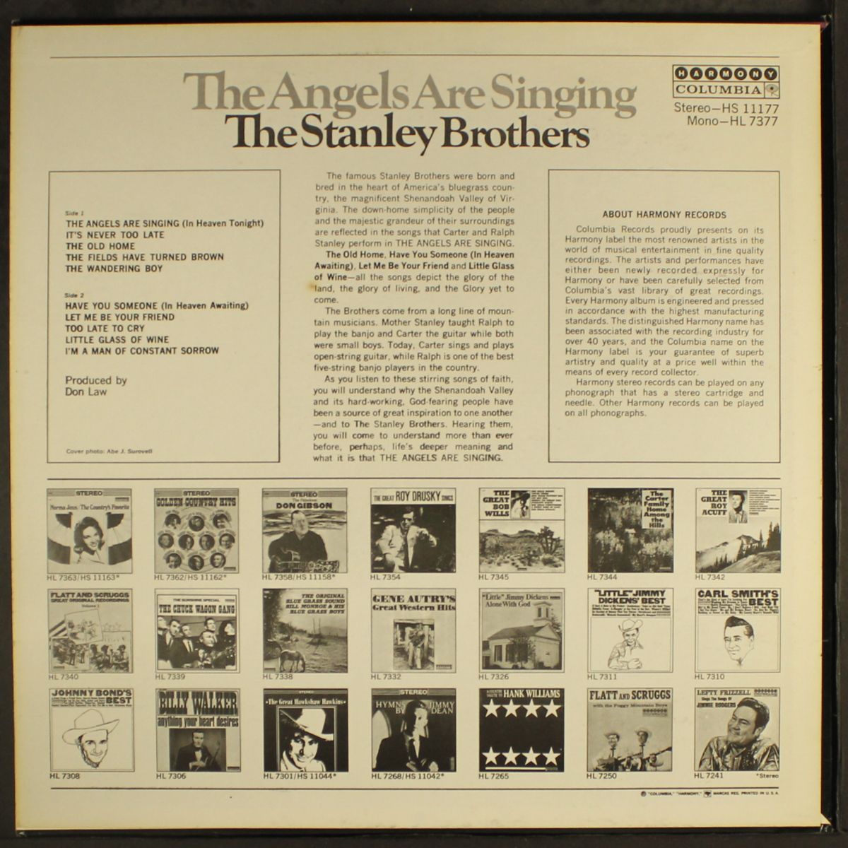 the angels are singing by STANLEY BROTHERS