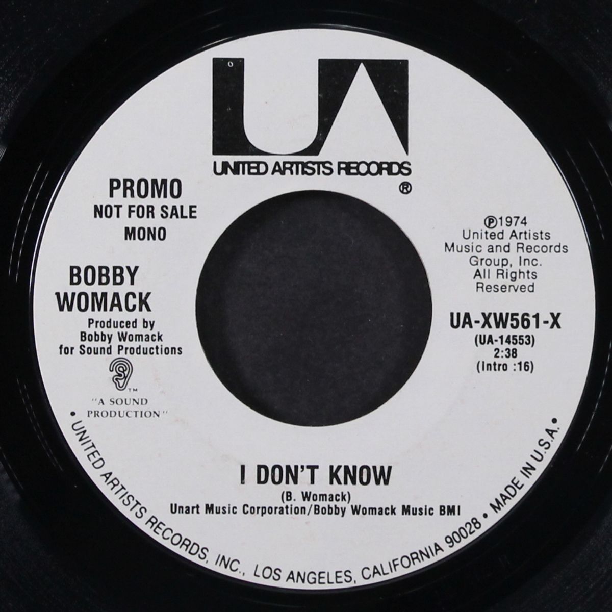 i don't know / mono by BOBBY WOMACK