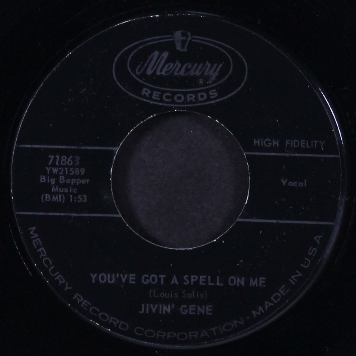 i cried / you've got a spell on me by JIVIN' GENE