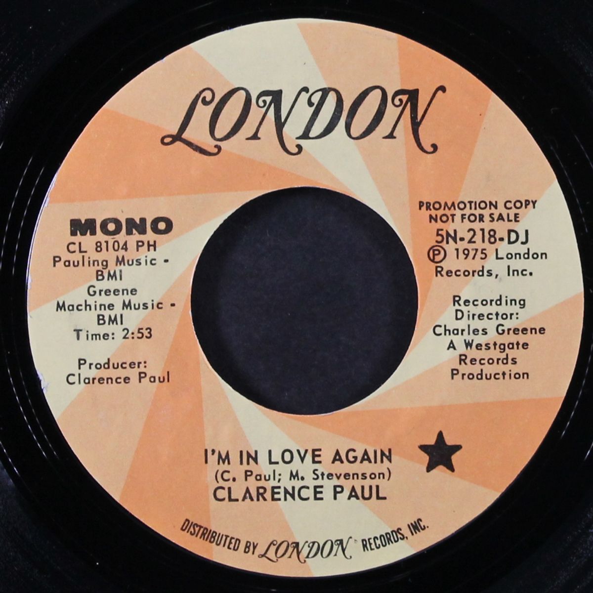 i'm in love again / mono by CLARENCE PAUL & MEMBERS