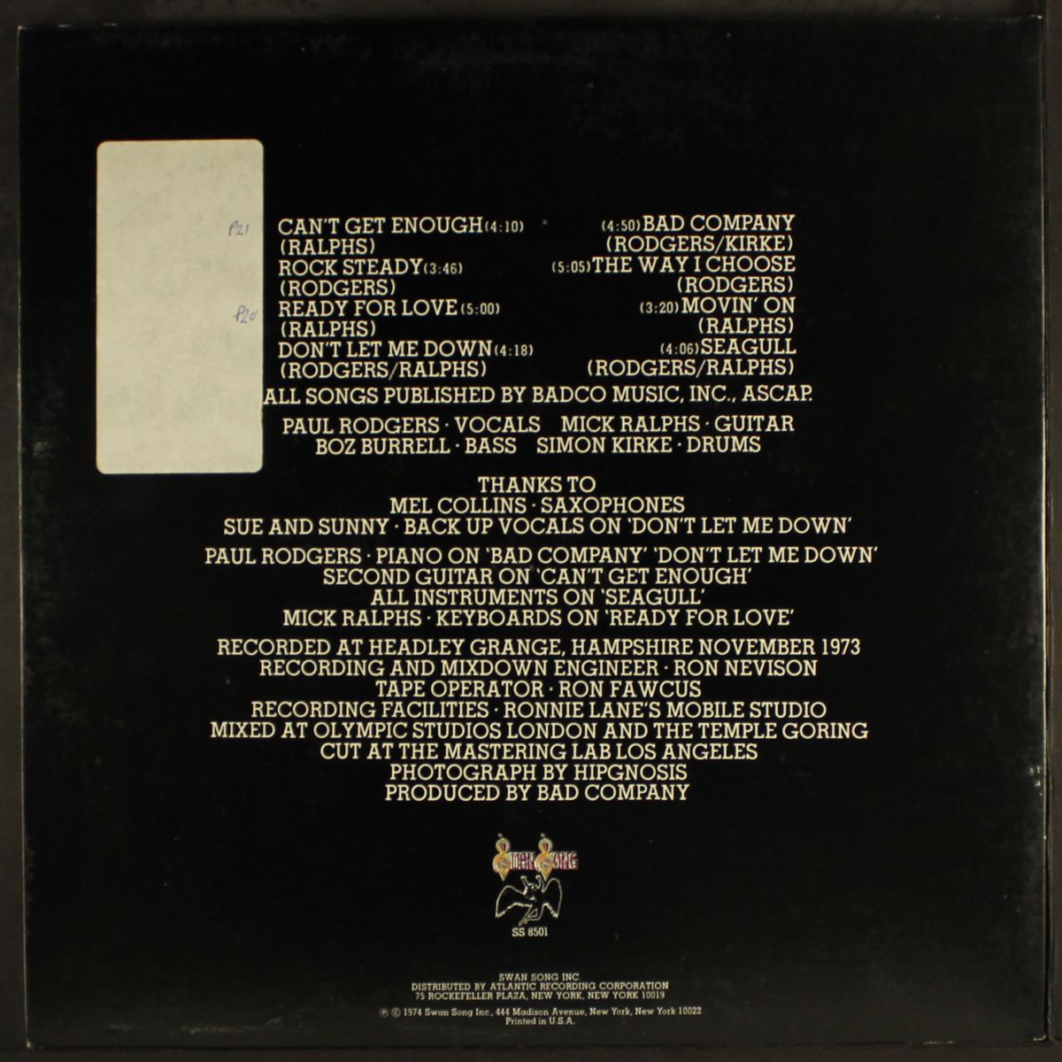 bad company by BAD COMPANY