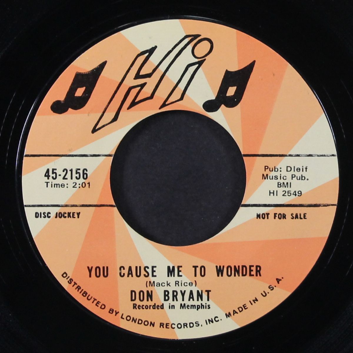that ain't right woman / you cause me to wonder by DON BRYANT