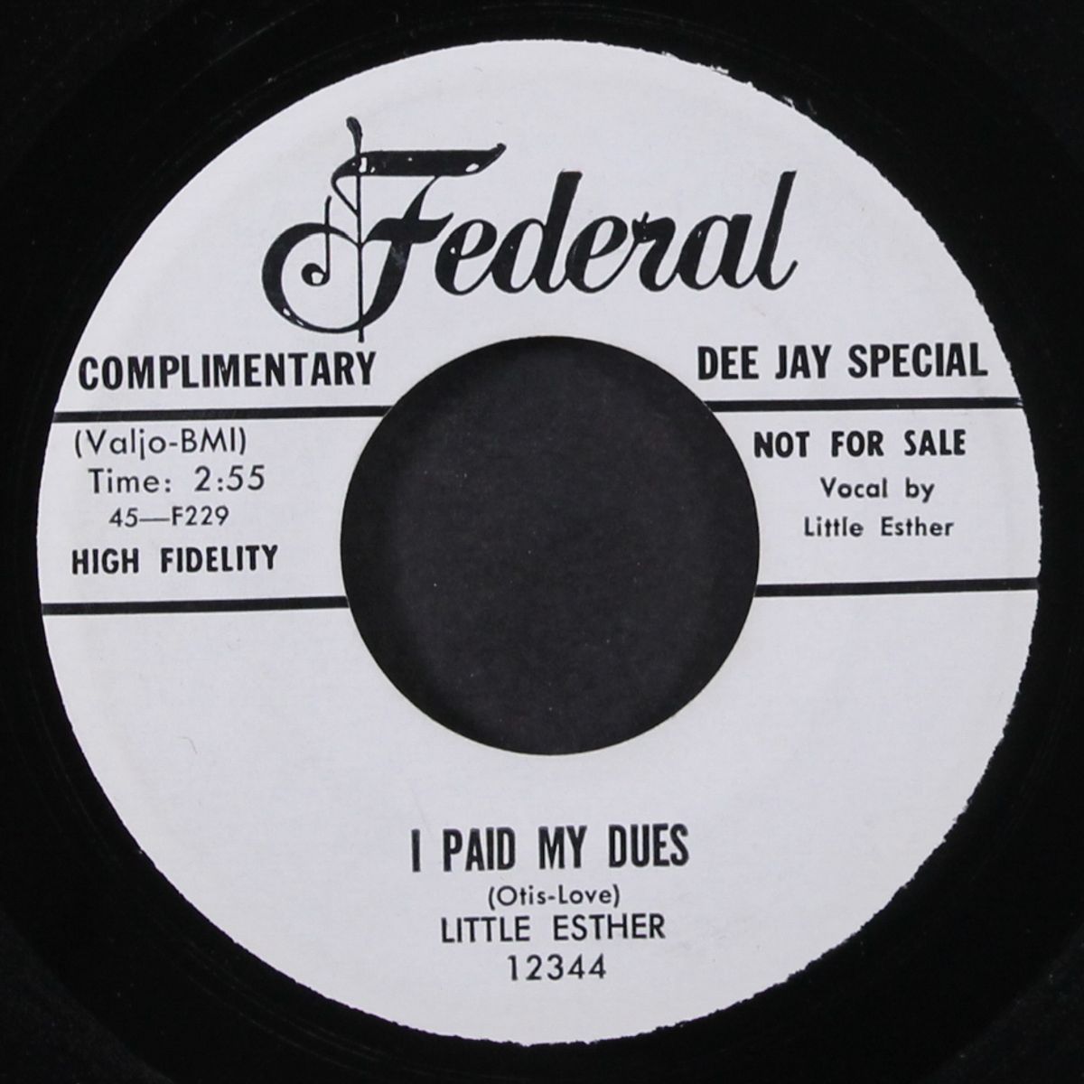 heart to heart / i paid my dues by LITTLE ESTHER