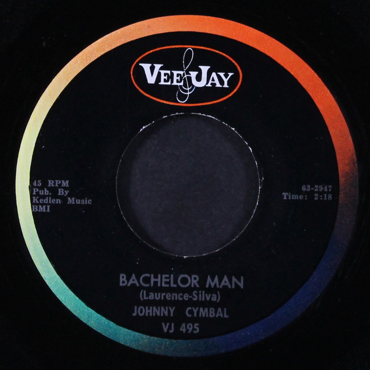 bachelor man / growing up with you by JOHNNY CYMBAL