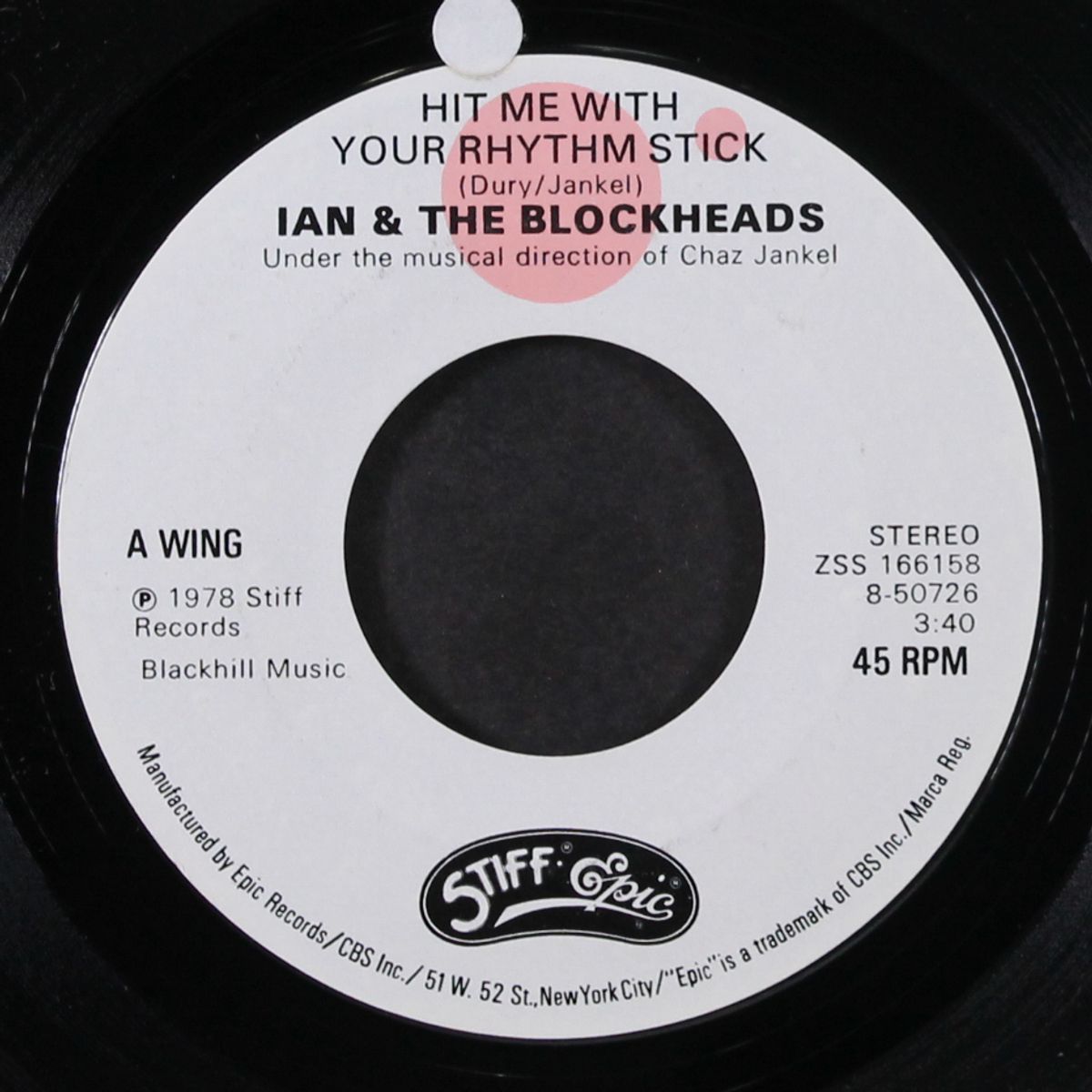 hit me with your rhythm stick by IAN & BLOCKHEADS