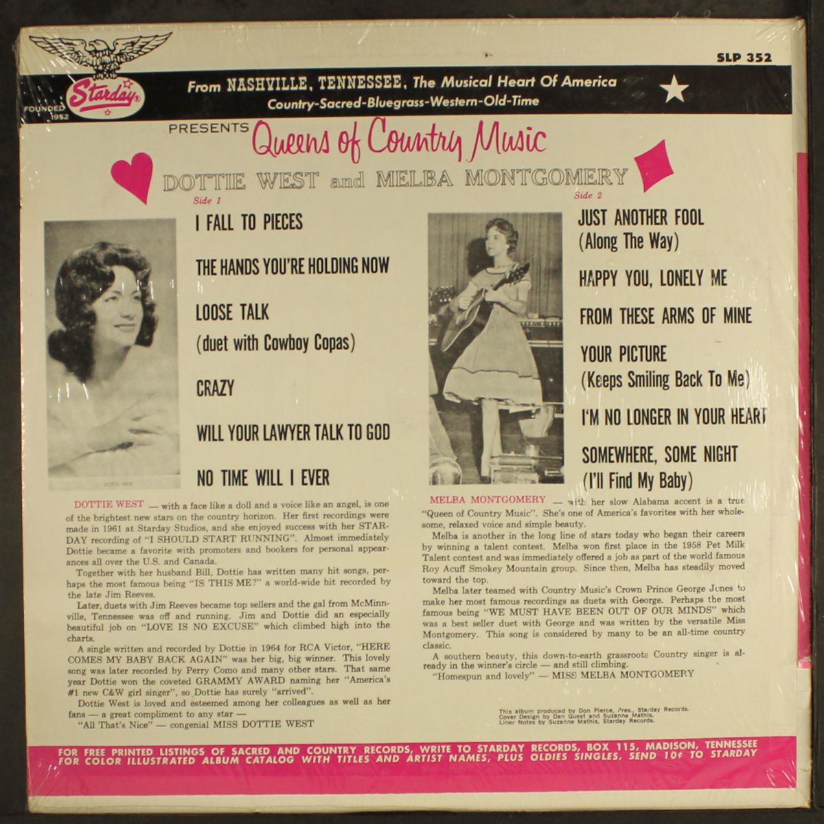 queens of country music by DOTTIE WEST / MELBA MONTGOMERY