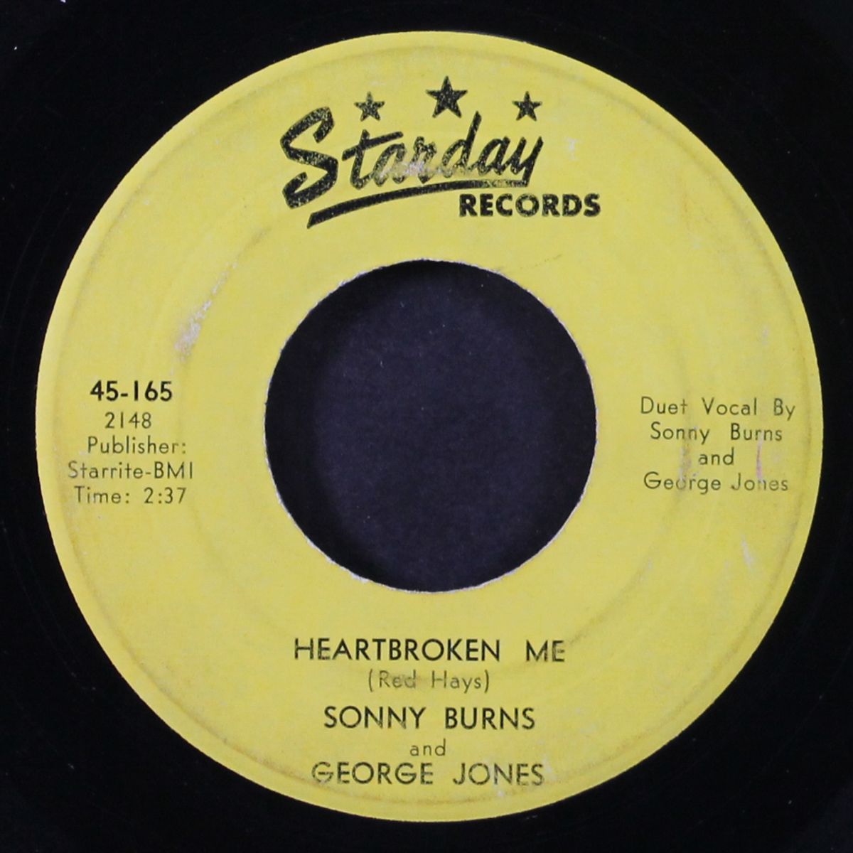 heartbroken me / tell her by SONNY BURNS & GEORGE JONES