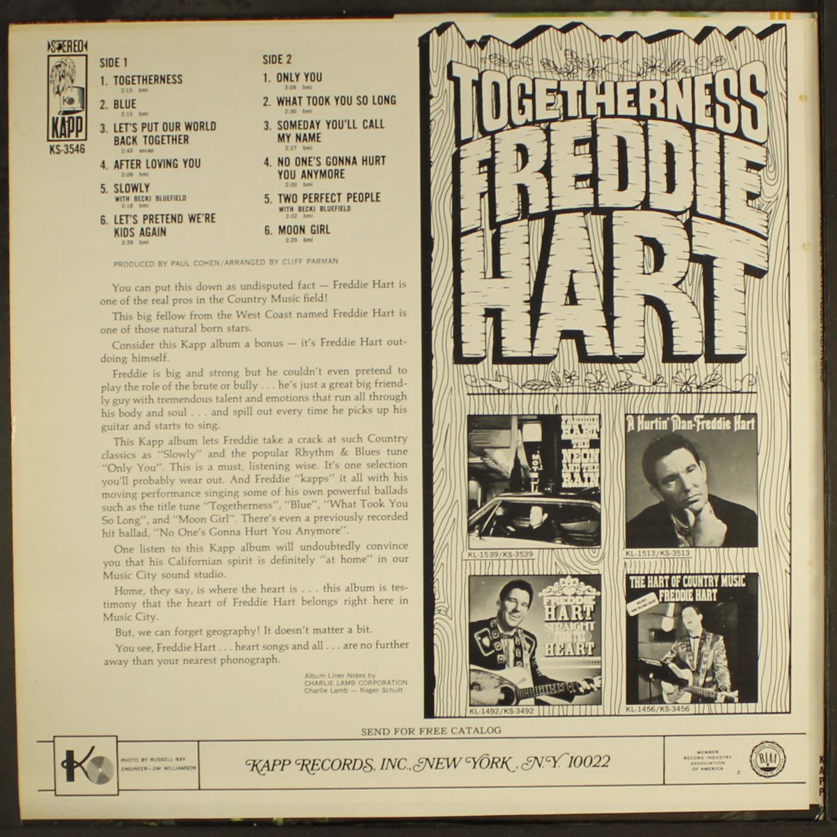 togetherness by FREDDIE HART
