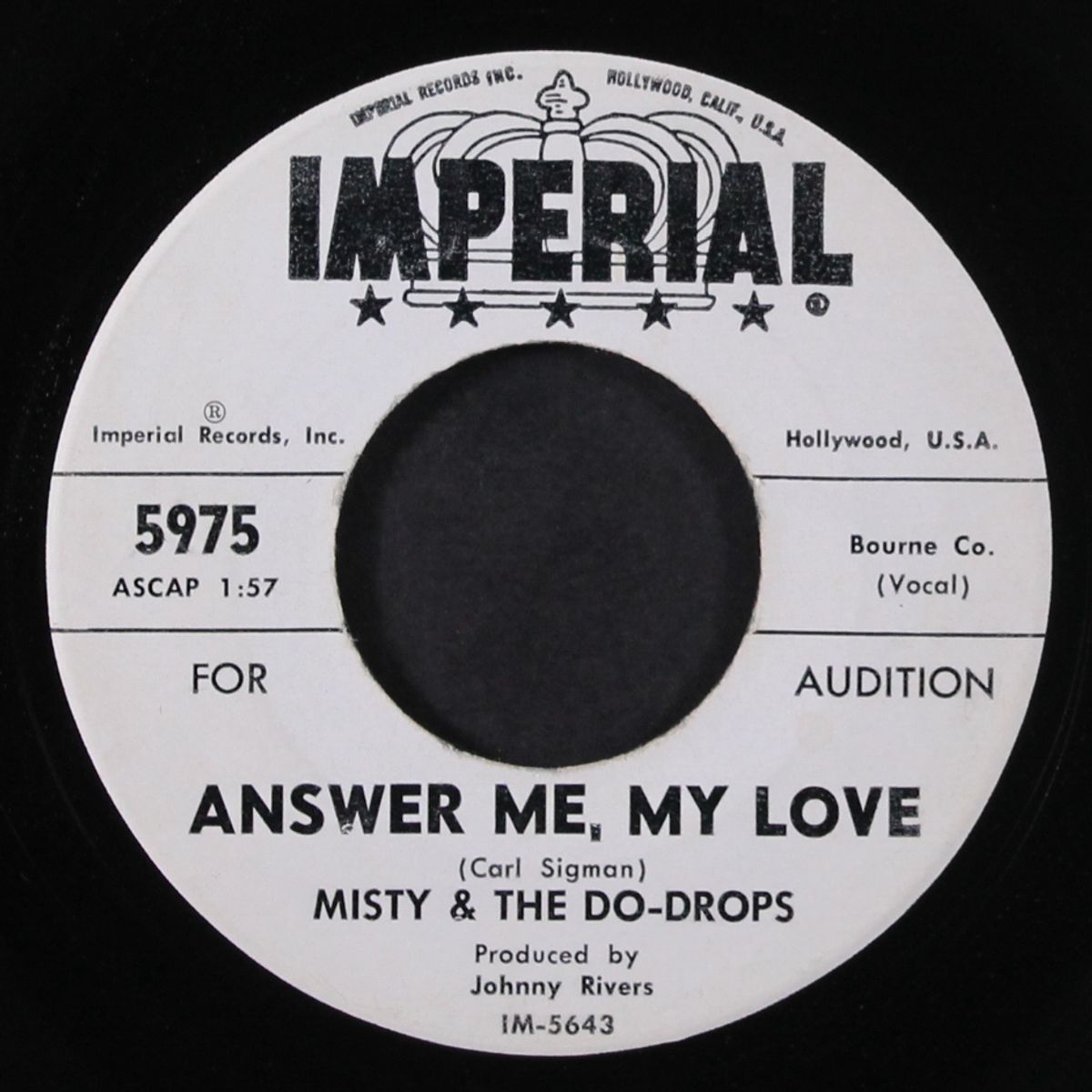 answer me, my love / come shake hands with a fool by MISTY & DO-DROPS