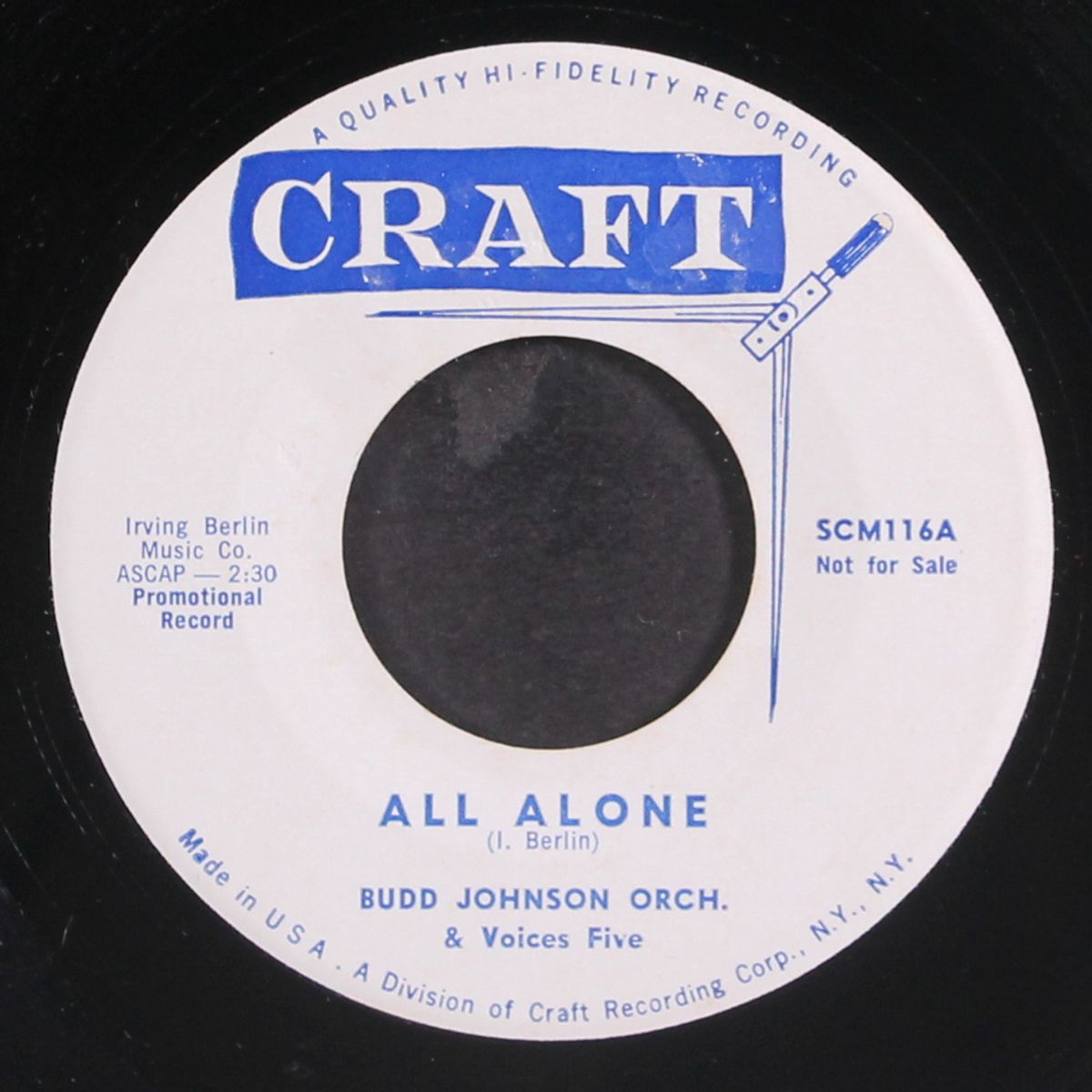 for sentimental reasons / all alone by BUDD JOHNSON & VOICES FIVE