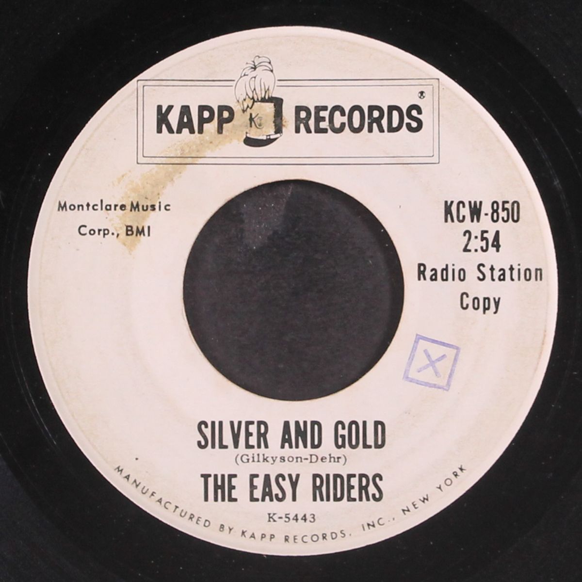 silver and gold / go tell her for me by EASY RIDERS
