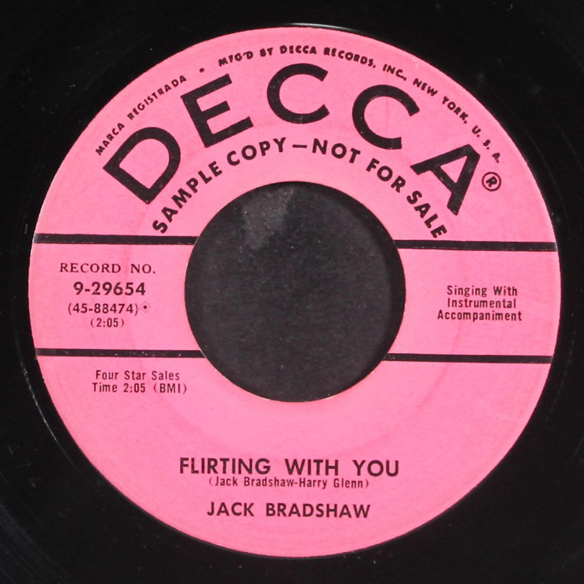 flirting with you / my heart, my heart by JACK BRADSHAW