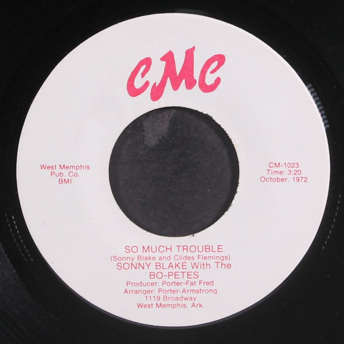 my race hoss / so much trouble by SONNY BLAKE W/ BO-PETES