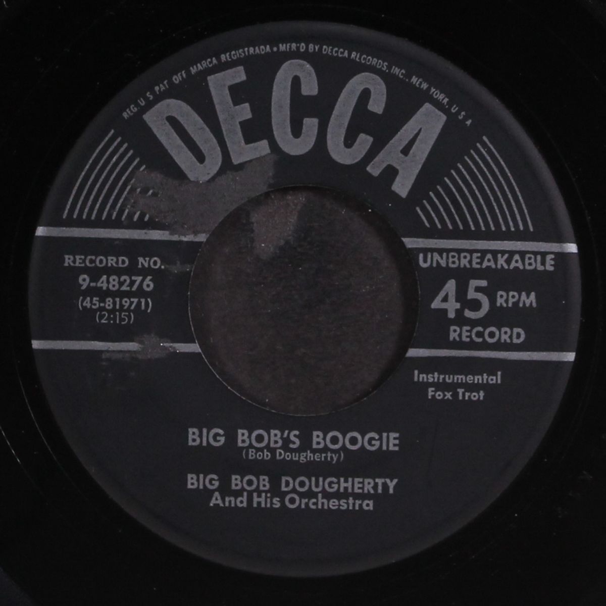 ridin' the riff / big bob's boogie by BIG BOB DOUGHERTY