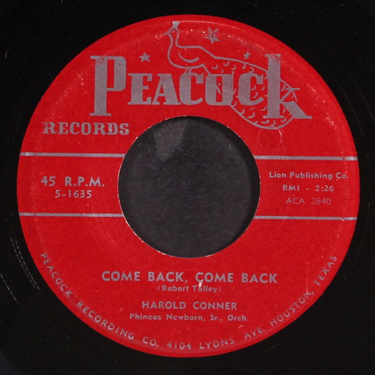 i'm feelin' so bad / come back, come back by HAROLD CONNER