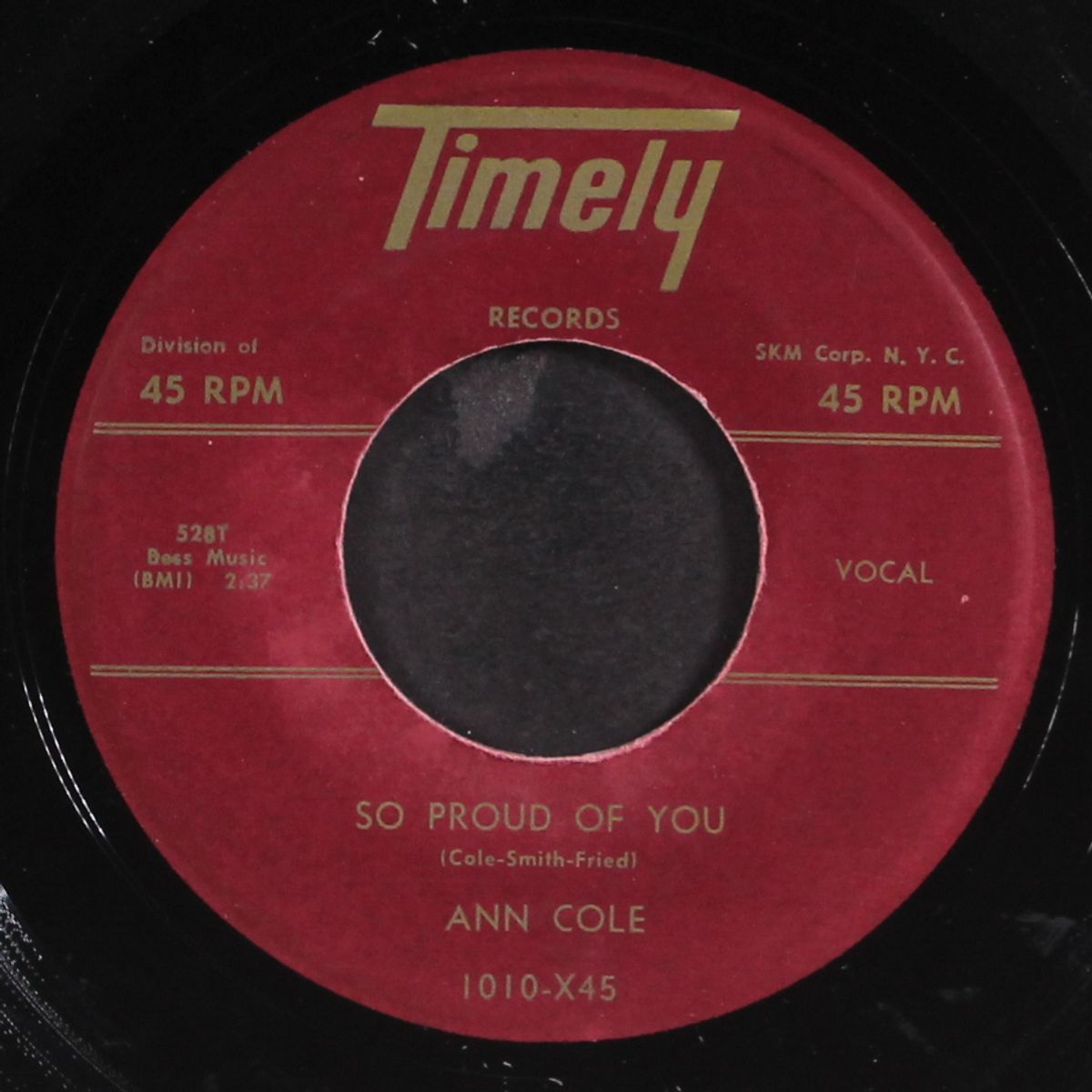 down in the valley / so proud of you by ANN COLE