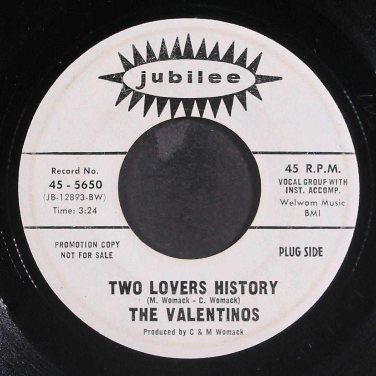 two lovers history / you've got the kind of love that's for real by VALENTINOS