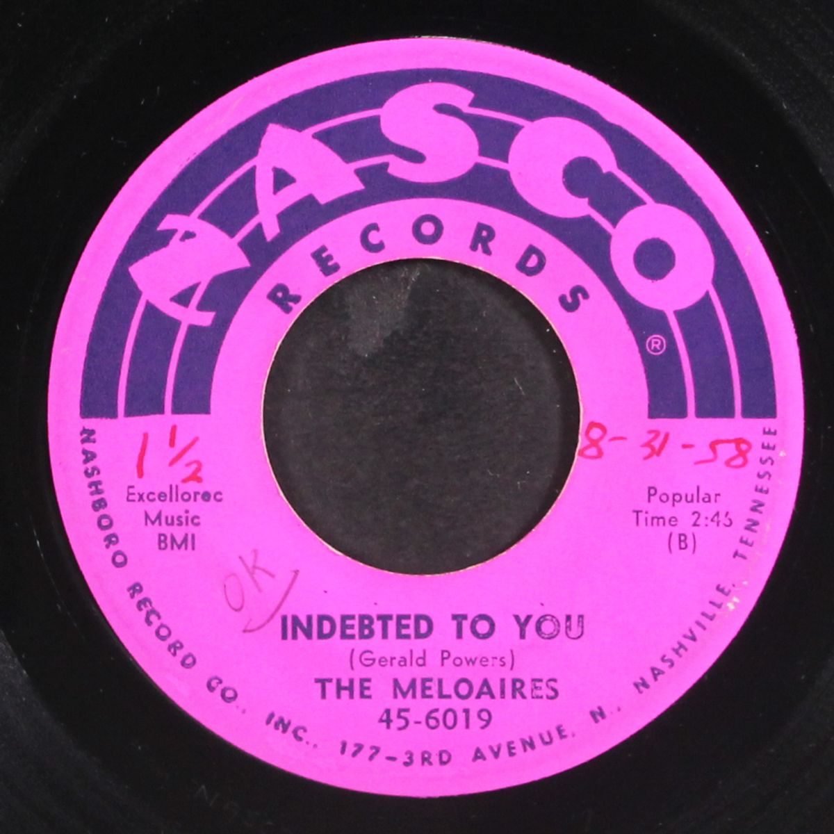indebted to you / you know baby by MELOAIRES