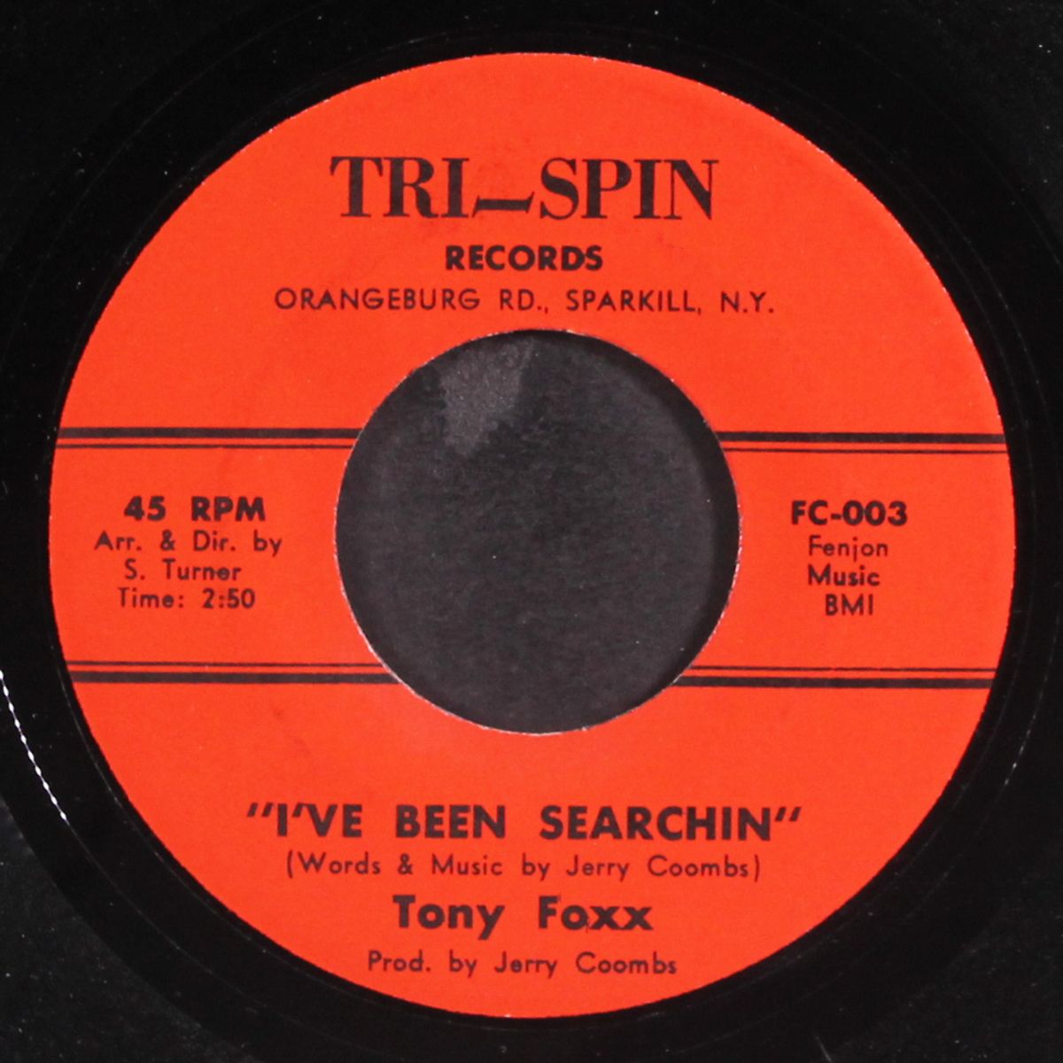 i've been there / i've been searchin' by JERRY COOMBS / TONY FOX