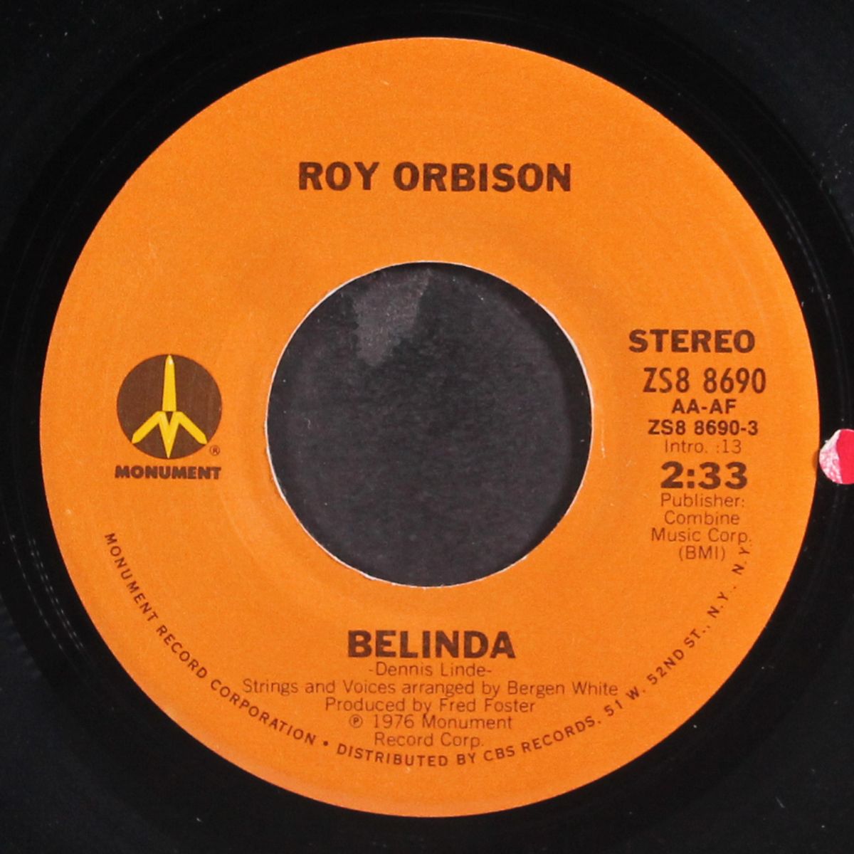 belinda / no chain at all by ROY ORBISON