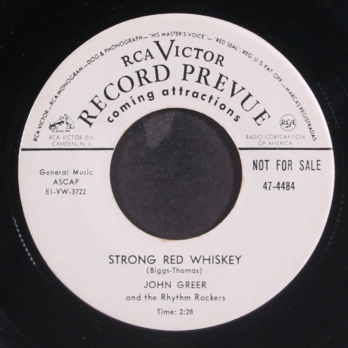 strong red whiskey / if you let me by JOHN GREER