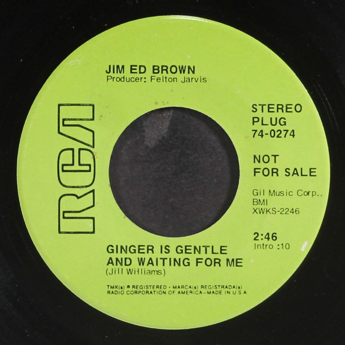 ginger is gentle and waiting for me / drink boys, drink by JIM ED BROWN