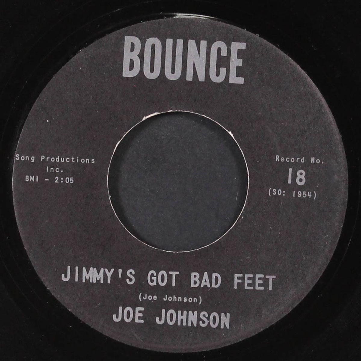 jimmy's got bad feet / whisper by JOE JOHNSON