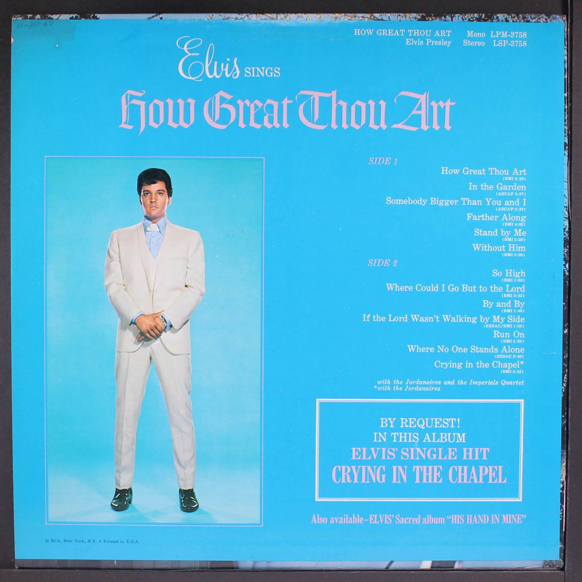 how great thou art by ELVIS PRESLEY