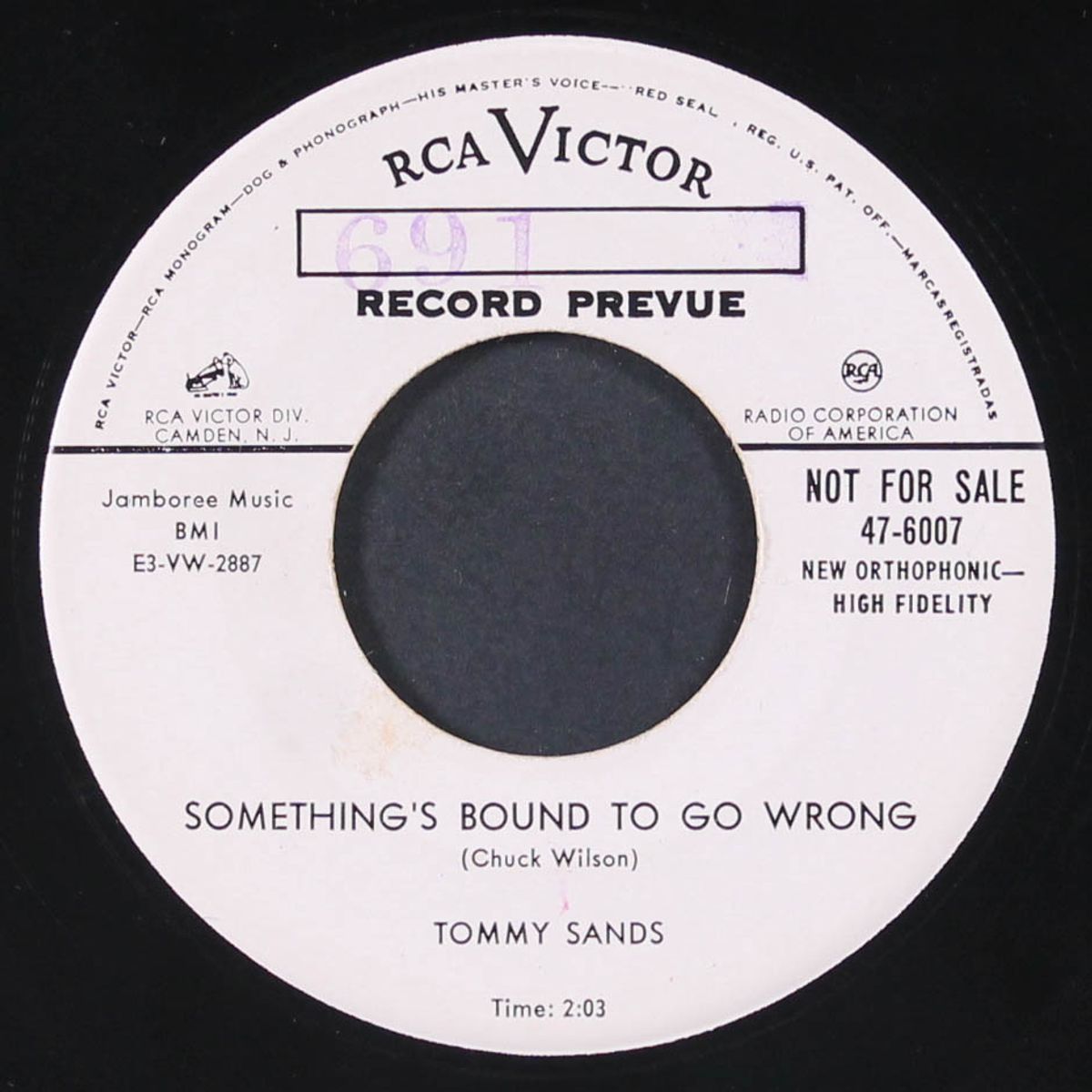 something's bound to go wrong by TOMMY SANDS