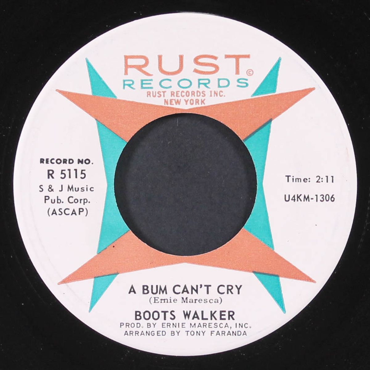 they're here / a bum can't cry by BOOTS WALKER