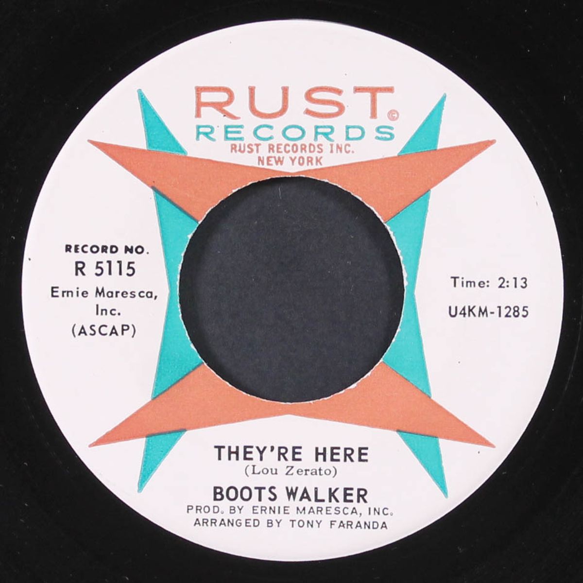 they're here / a bum can't cry by BOOTS WALKER