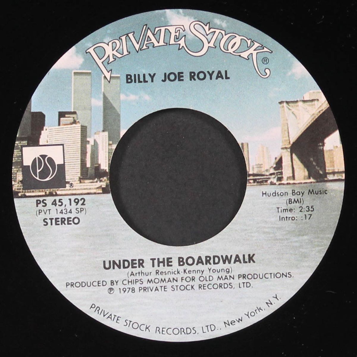 under the boardwalk / precious time by BILLY JOE ROYAL