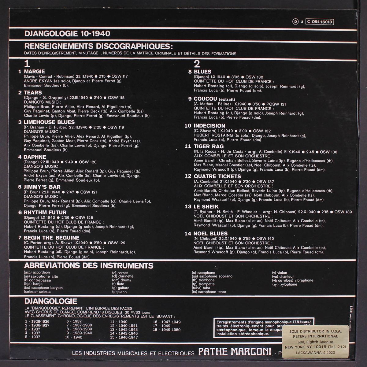 djangologie 10 by DJANGO REINHARDT