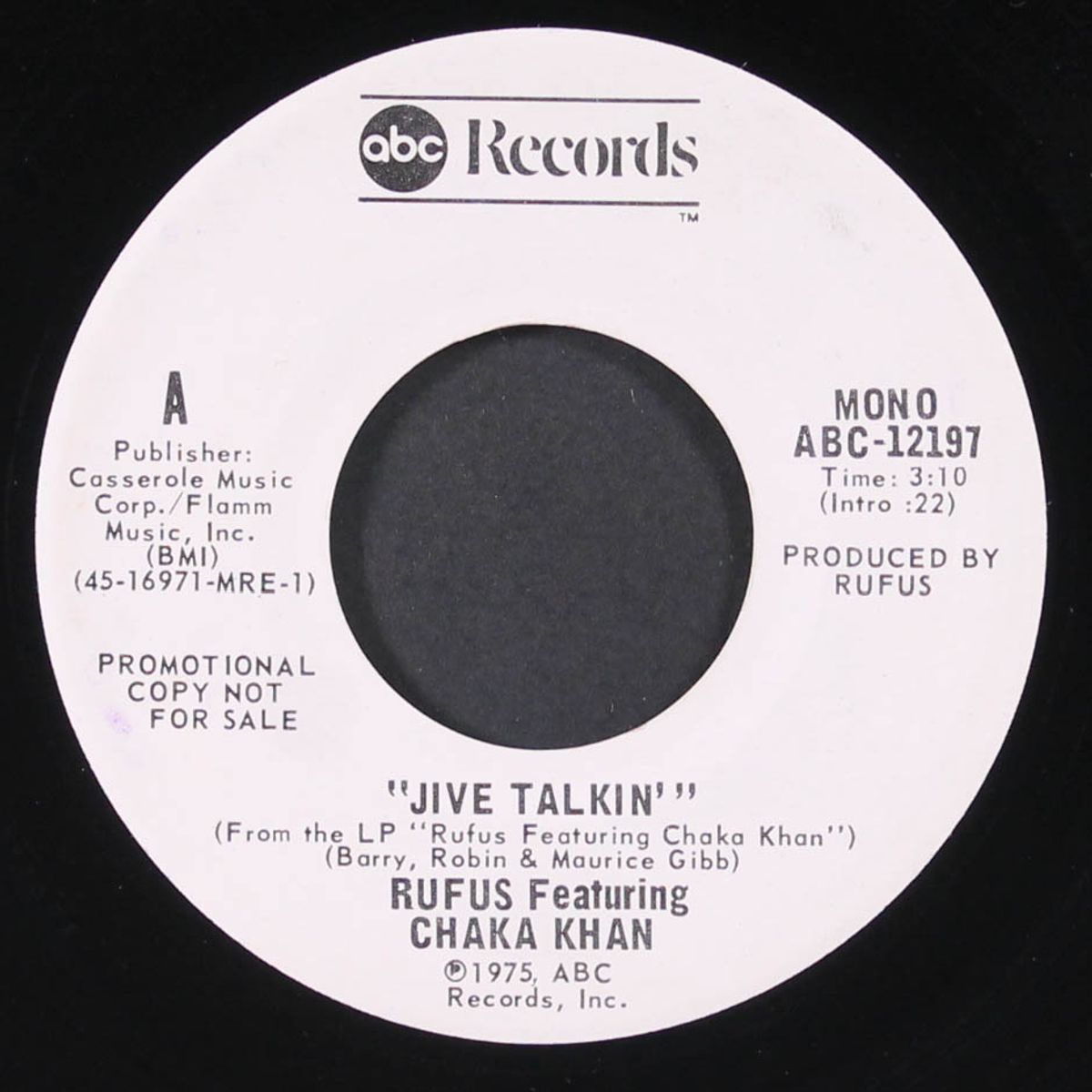 jive talkin / mono by RUFUS FEATURING CHAKA KHAN