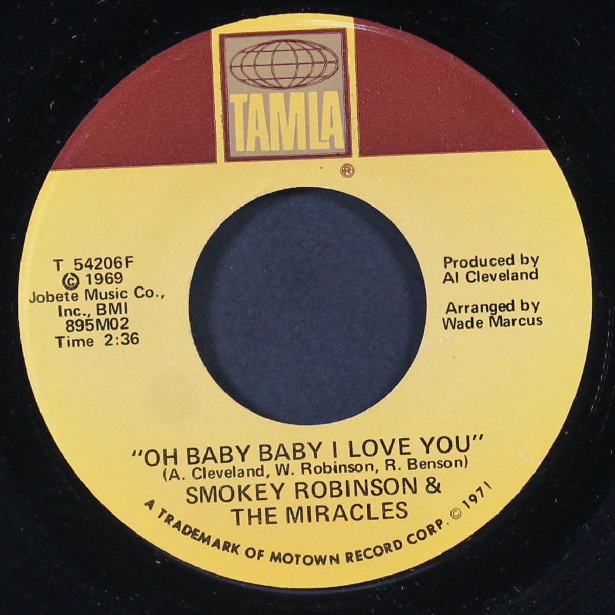 crazy about the la la la / oh baby baby i love you by SMOKEY ROBINSON & MIRACLES